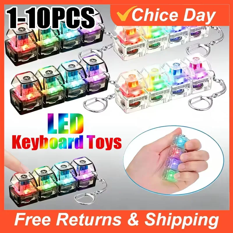 AliExpress Portable LED Keyboard Keychain Fidget Toy