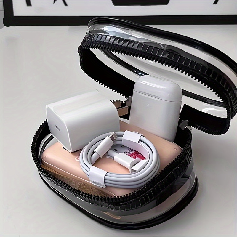 AliExpress Mini Clear Zipper Pouch with Keychain Loop, view 3