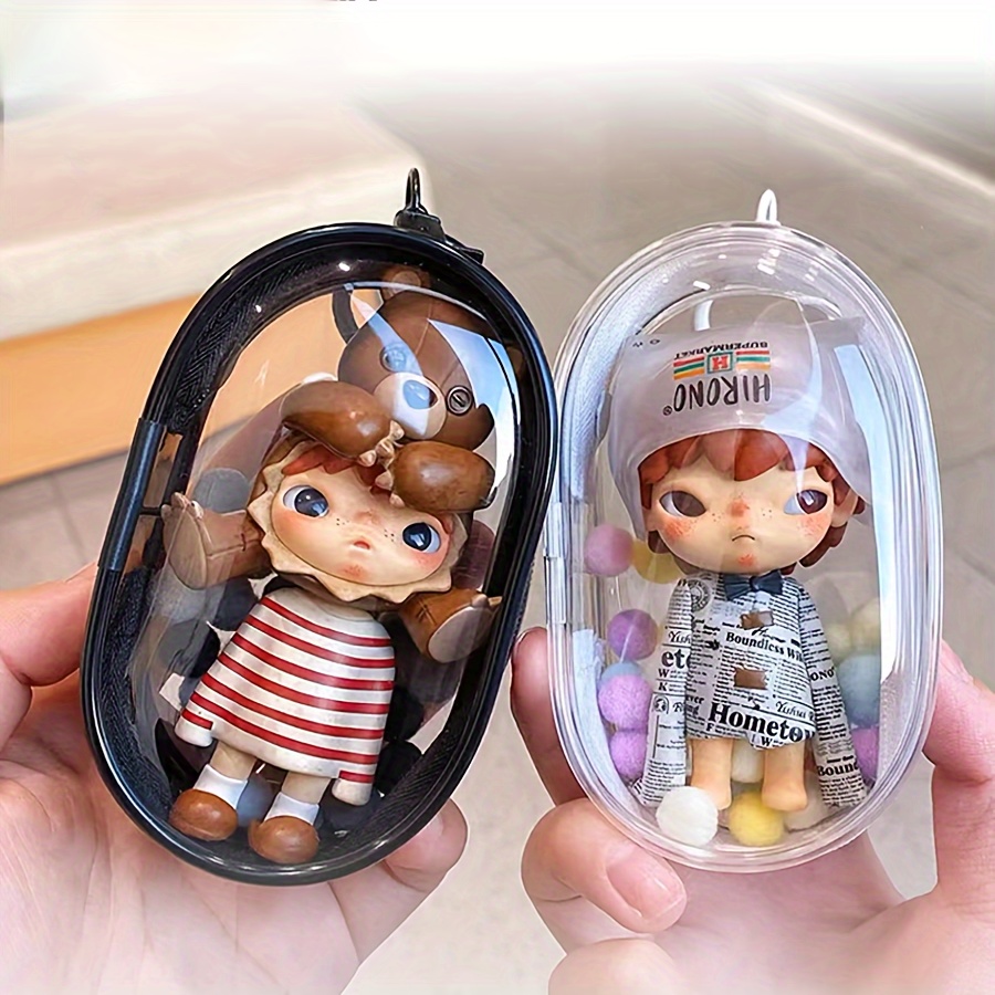 AliExpress Mini Clear Zipper Pouch with Keychain Loop, view 4