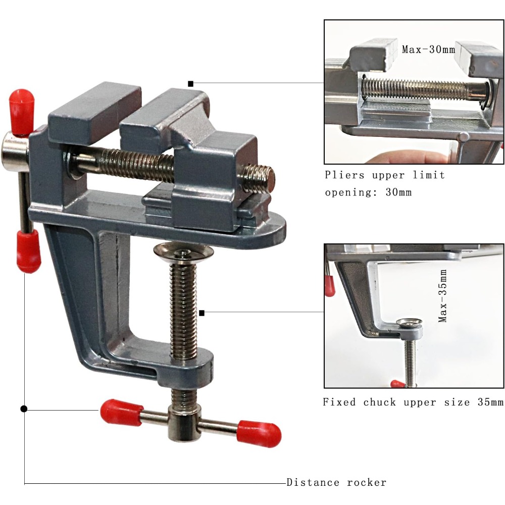 AliExpress Portable Mini Jeweler's Table Clamp Vise, view 2