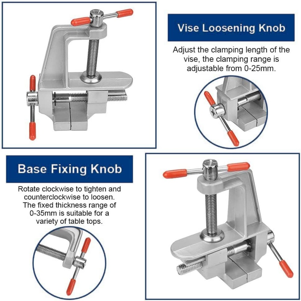 AliExpress Portable Mini Jeweler's Table Clamp Vise, view 5