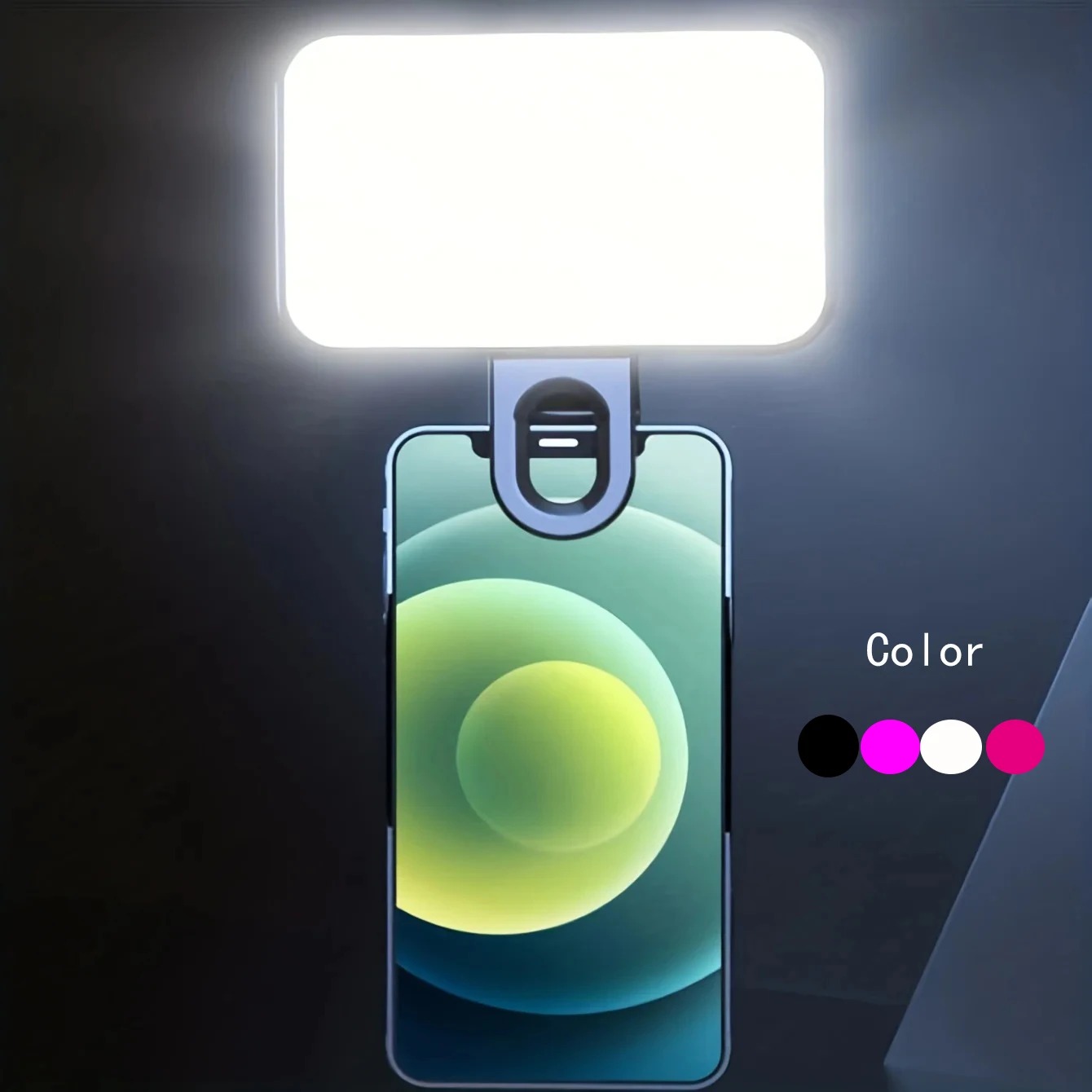 AliExpress Portable Mini Selfie Fill Light Rechargeable 3 Modes Adjustable Brightness Clip On For Mobile Phone Computer Fill Light