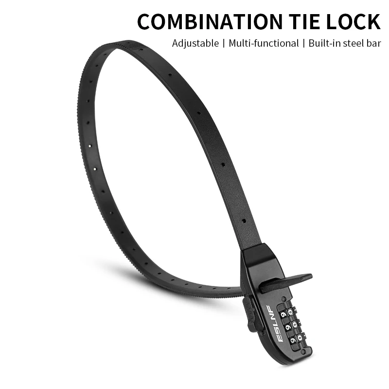 AliExpress Portable Multi-Purpose Zip-Tie Password Locks Motorcycle Helmet Lock Mountain Bike Cable Ties Locks Bicycle Lock