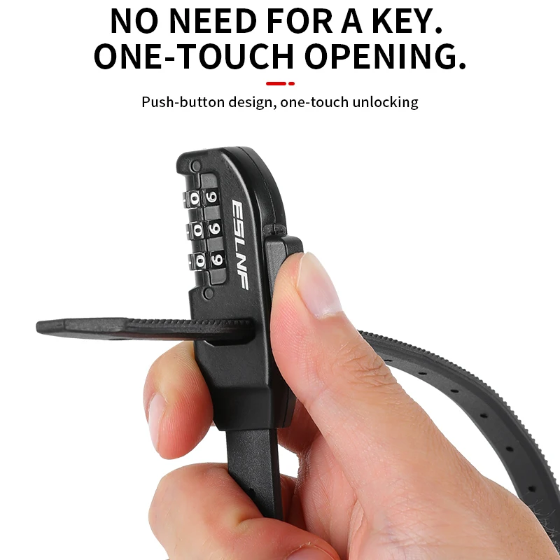 AliExpress Portable Multi-Purpose Zip-Tie Password Locks Motorcycle Helmet Lock Mountain Bike Cable Ties Locks Bicycle Lock, view 3