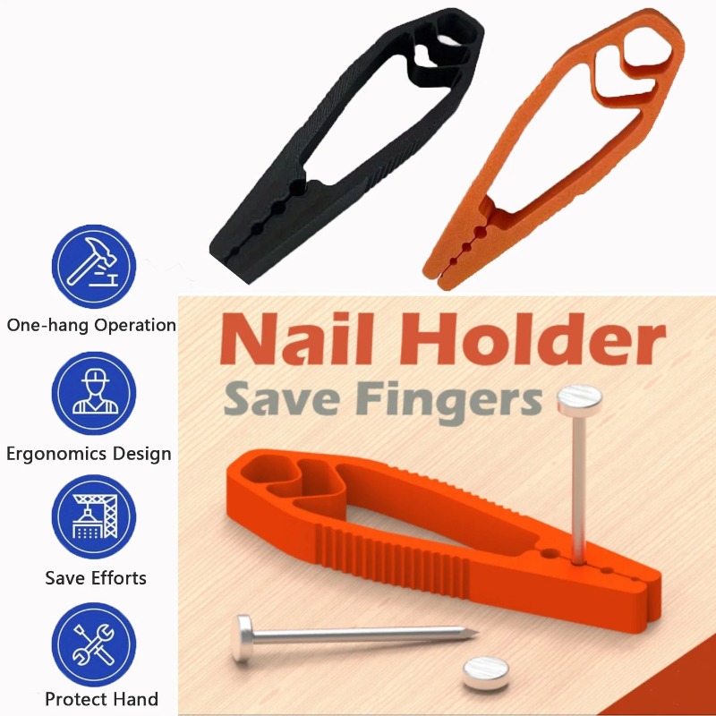 AliExpress Portable Nail Fixer Tool Woodworking Nail Fixer Plastic Sliding Joint Pliers Protect Fingers for Maintenance and Woodworking, view 3