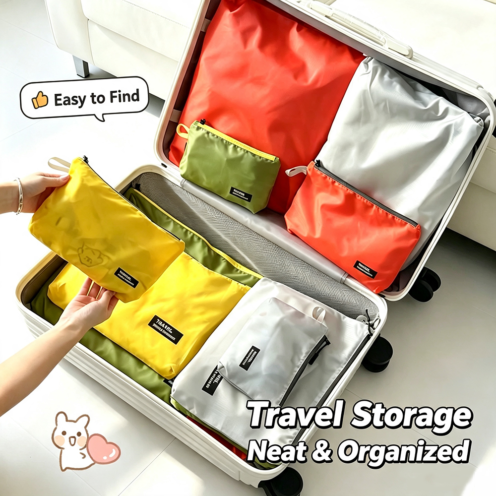AliExpress Portable Organiser Bag Waterproof Ultralight Multifunctional Travel Storage Cosmetics Toiletries Clothing Underwear Storage Bag, view 3
