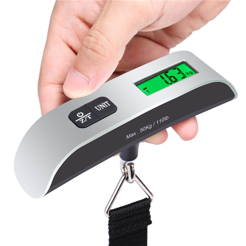 AliExpress Portable Scale Digital LCD Display 110lb/50kg Electronic Luggage Hanging Suitcase Travel Weighs Baggage Bag Weight Balance Tools