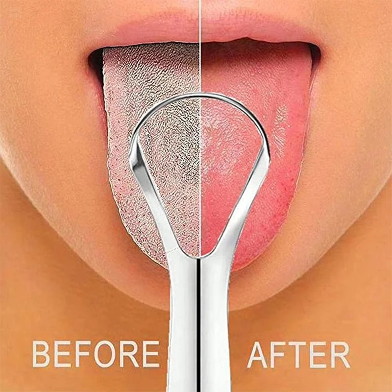 AliExpress Single-Layer Stainless Steel Tongue Scraper