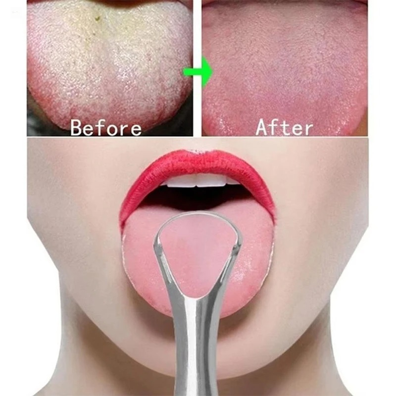 AliExpress Single-Layer Stainless Steel Tongue Scraper, view 5