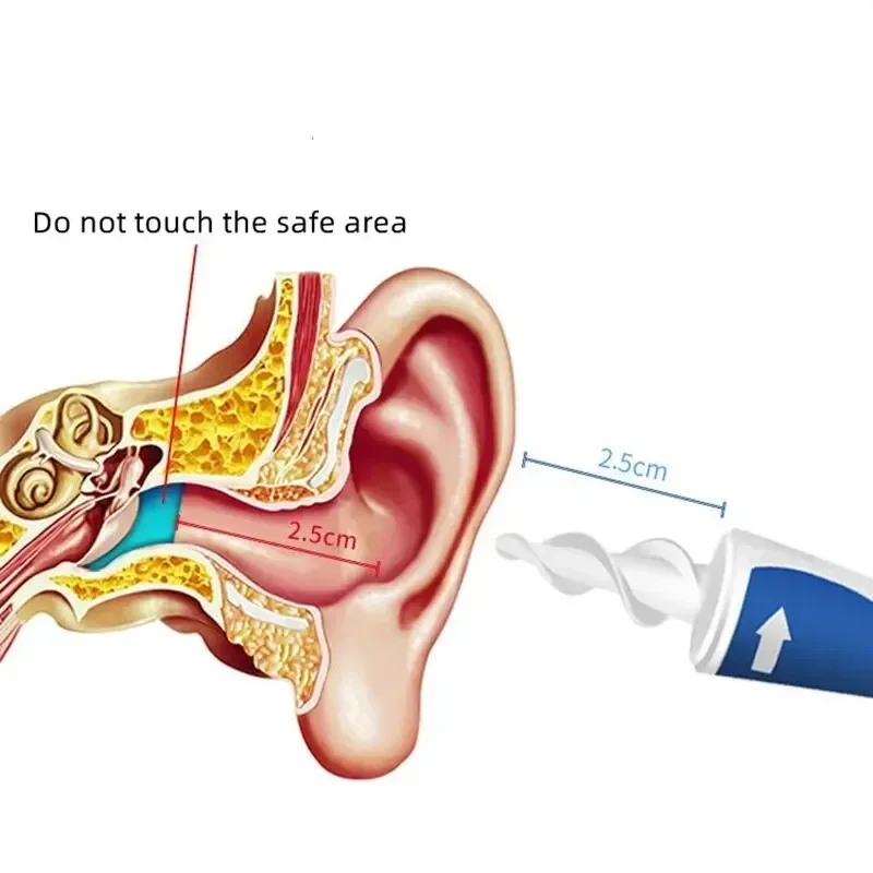 AliExpress Portable Spiral Ear Wax Remover Tool Ear Cleaner with Soft Silicone 16 Replacement Tips Simply To Grab Extract Earwax
