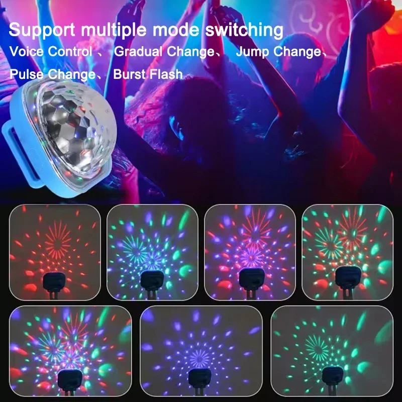 AliExpress Portable Wearable Wrist Ambient Lamp Stage Light Disco Rechargeable LED Colorful Sound Control Lamp for Disco KTV Home Party Bar, view 5