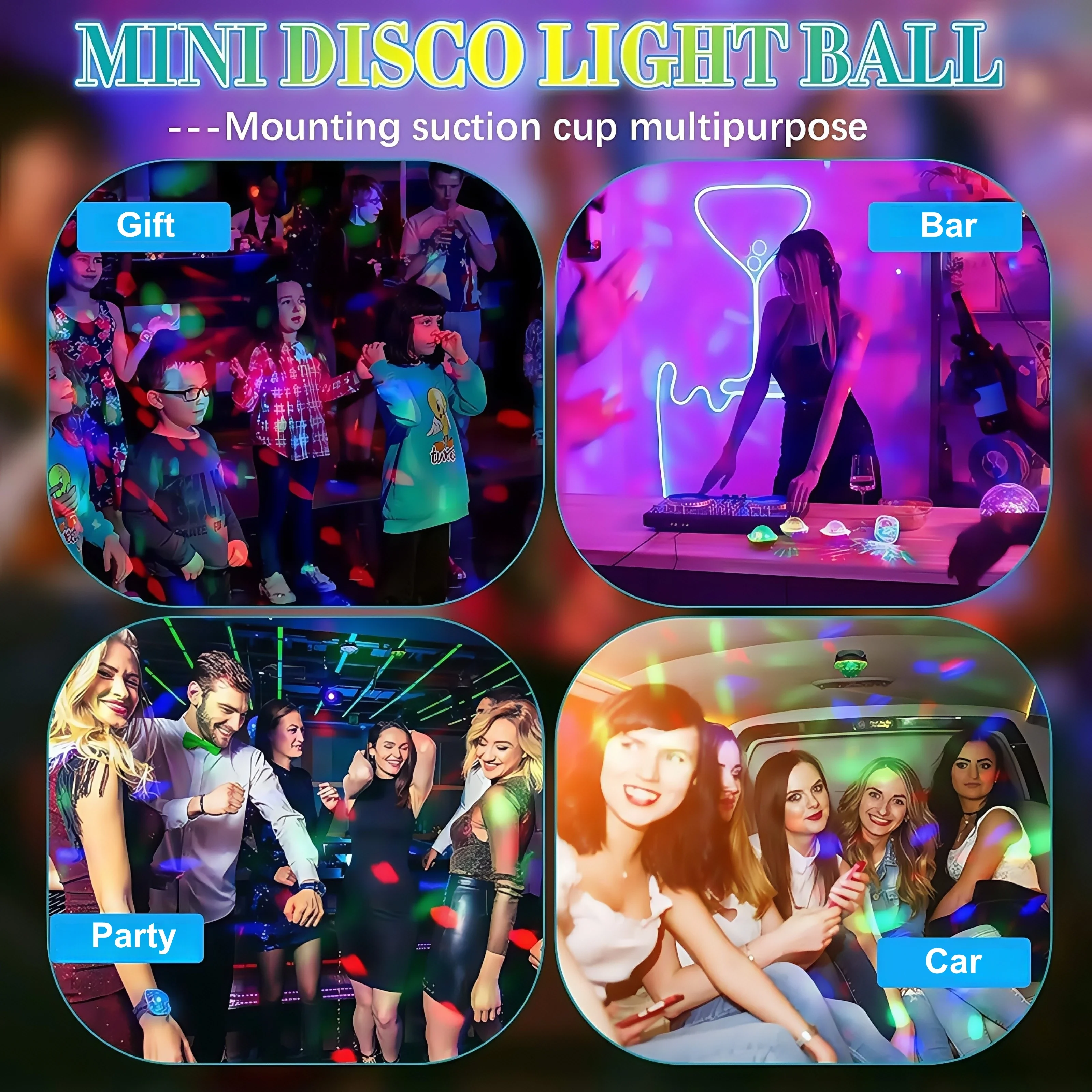 AliExpress Portable Wearable Wrist Ambient Lamp Stage Light Disco Rechargeable LED Colorful Sound Control Lamp for Disco KTV Home Party Bar, view 6