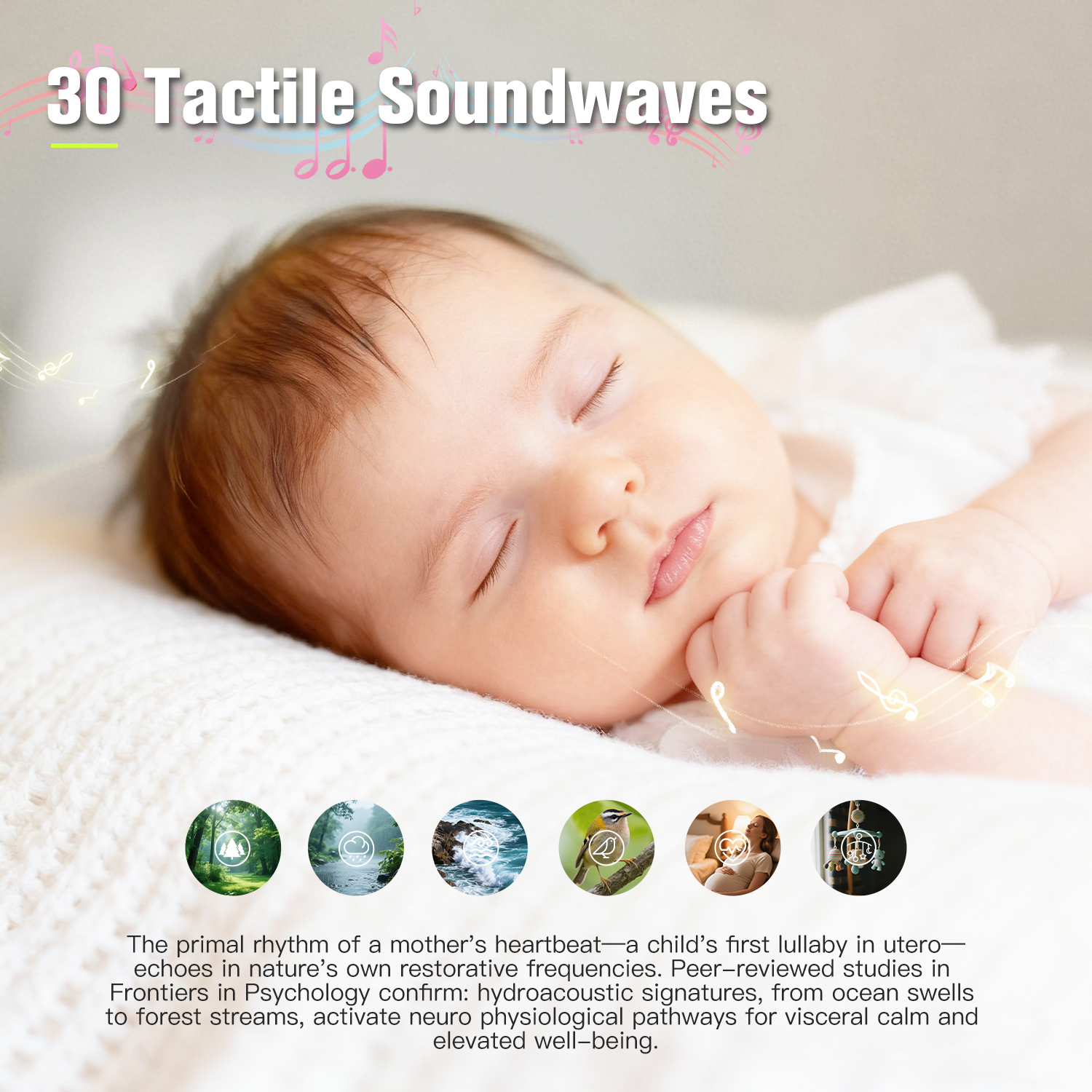 AliExpress Portable White Noise Sound Machine for Baby 30 Soothing Sounds Crying Sensor for Infants with Night Light Timer Rechargeable, view 2