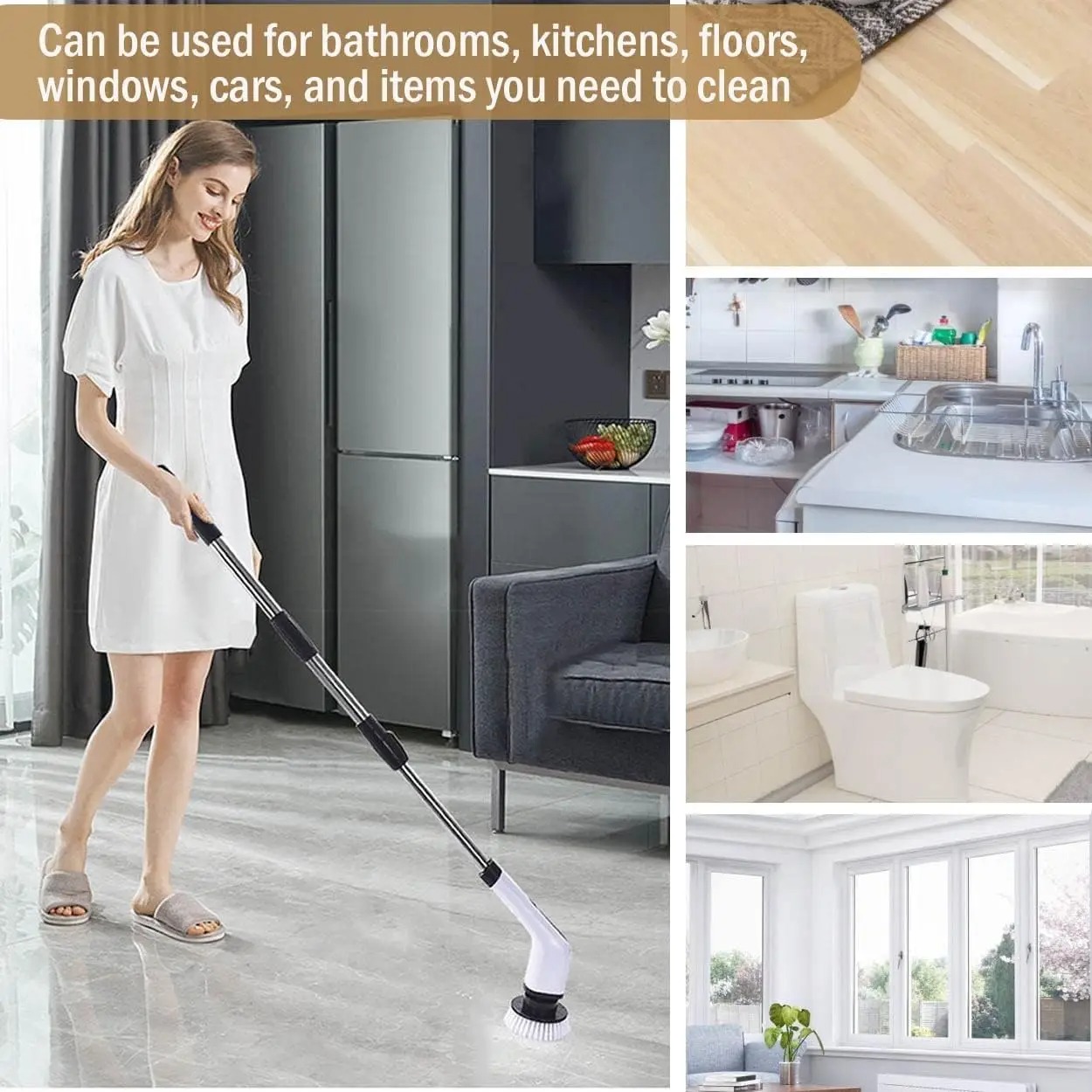 AliExpress Cordless Electric Spin Scrubber, view 2