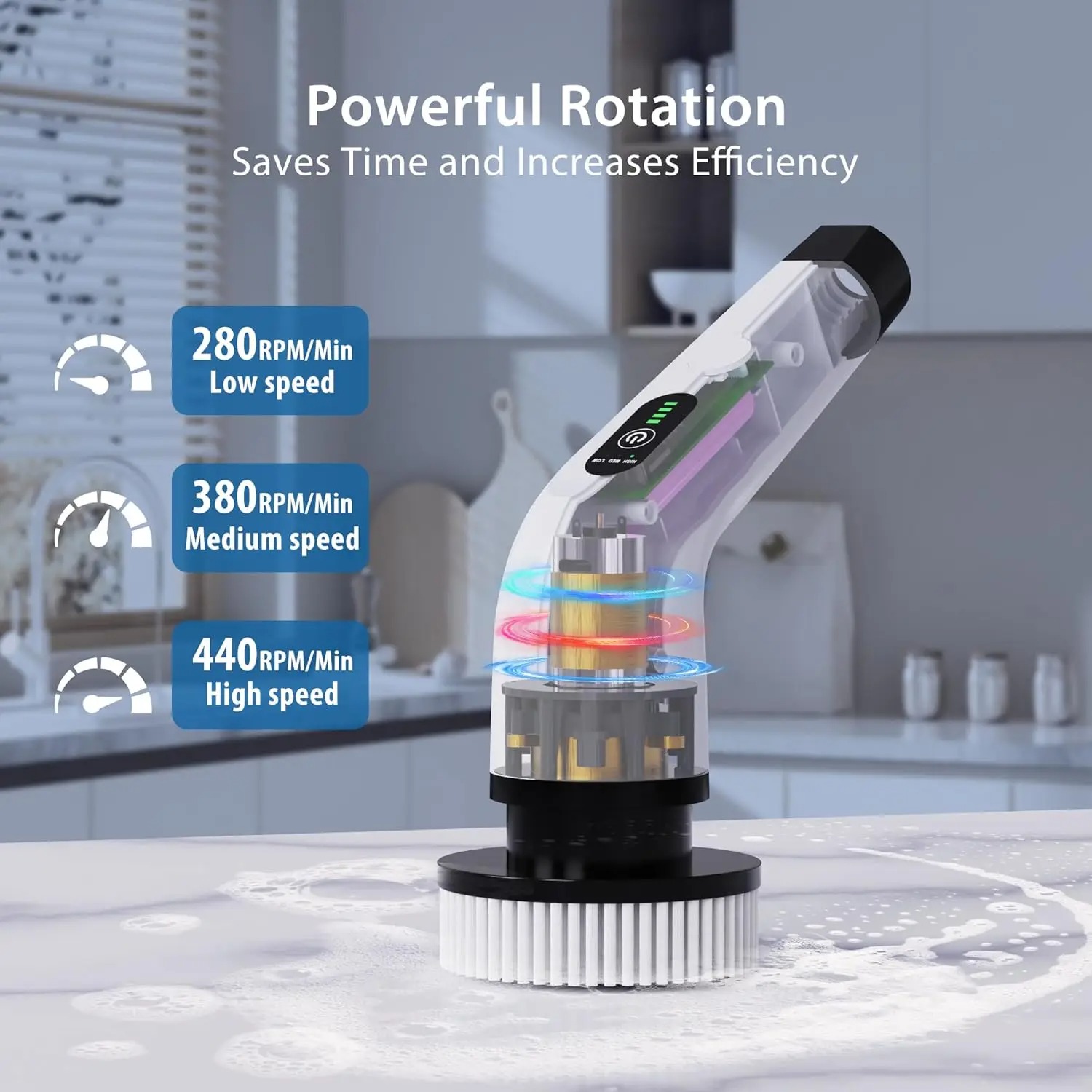 AliExpress Cordless Electric Spin Scrubber, view 3