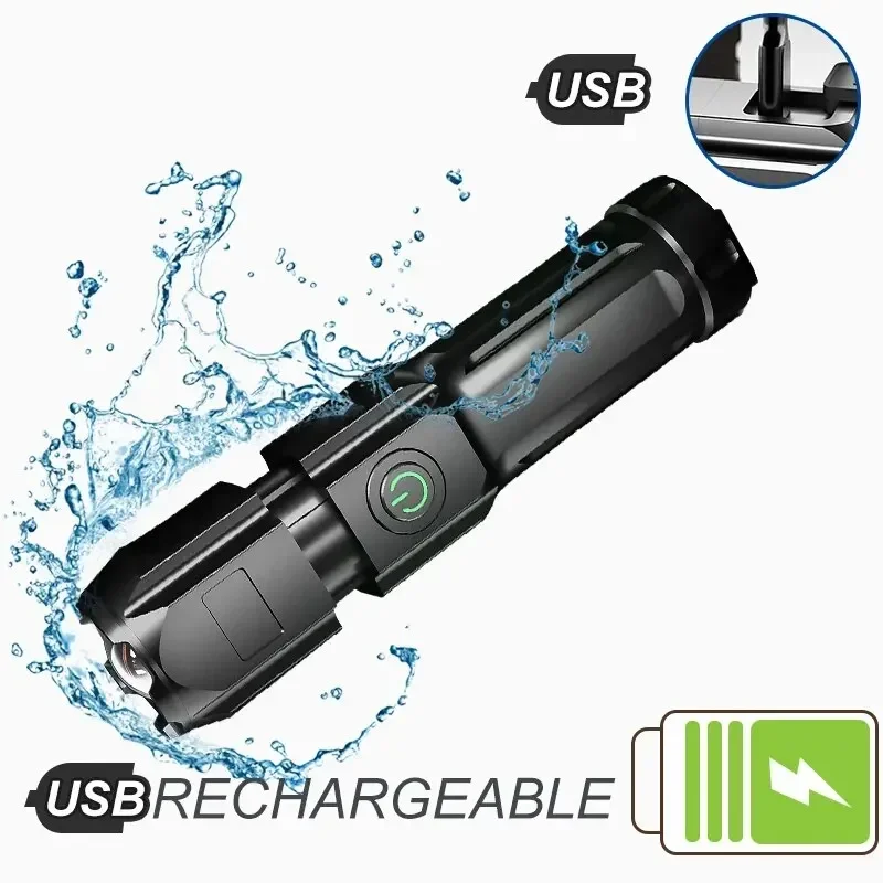 AliExpress Rechargeable Zoom LED Tactical Flashlight