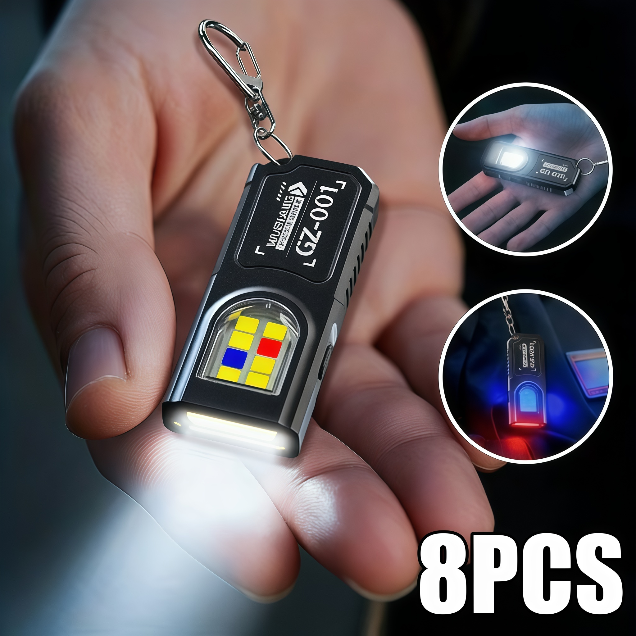 AliExpress Mini COB LED Keychain Flashlight, USB-C Rechargeable