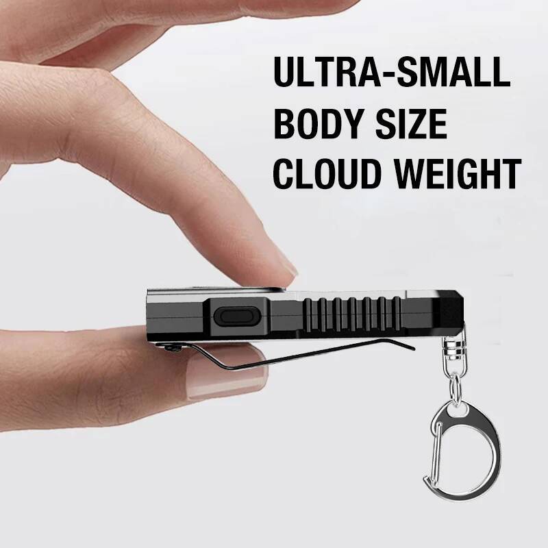 AliExpress Mini COB LED Keychain Flashlight, USB-C Rechargeable, view 2