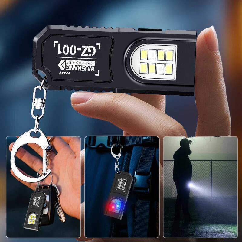 AliExpress Mini COB LED Keychain Flashlight, USB-C Rechargeable, view 4