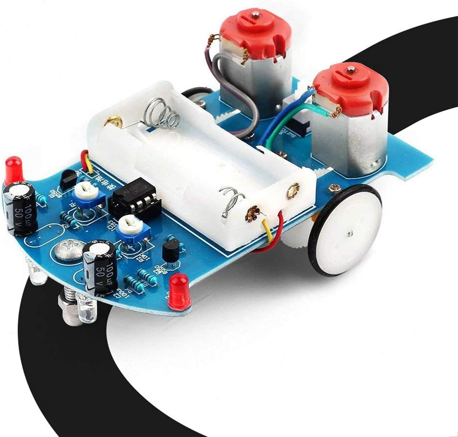 AliExpress Practice Soldering Learning Electronics Kit Smart Car Soldering Project Kits Line Following Robot Beginners DIY Electronics