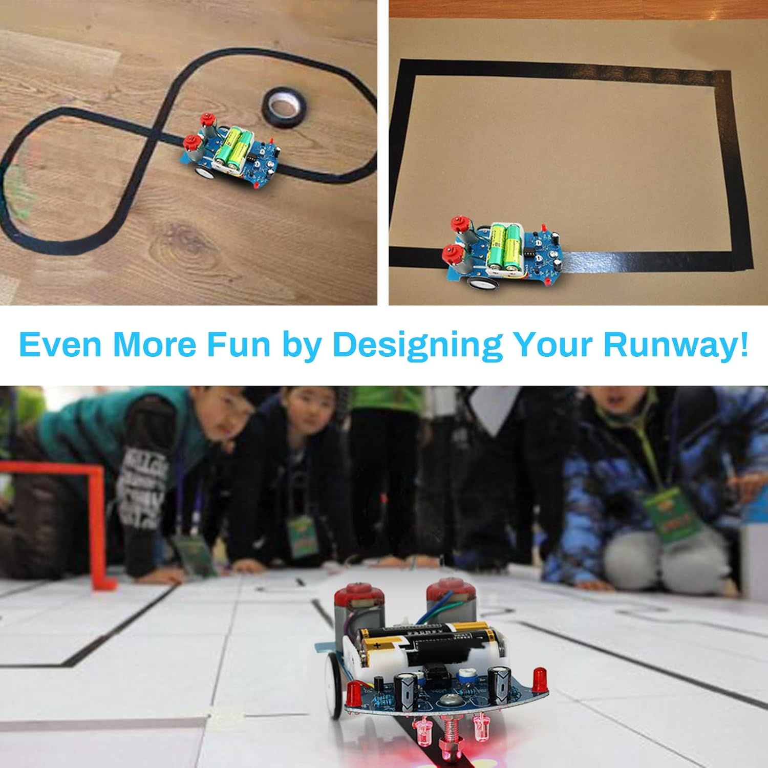 AliExpress Practice Soldering Learning Electronics Kit Smart Car Soldering Project Kits Line Following Robot Beginners DIY Electronics, view 4