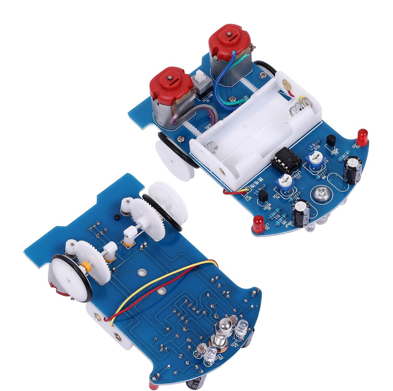 AliExpress Practice Soldering Learning Electronics Kit Smart Car Soldering Project Kits Line Following Robot Beginners DIY Electronics, view 6