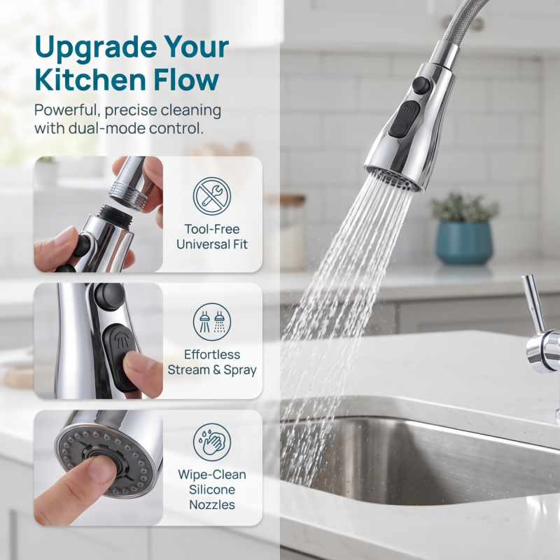 AliExpress ABS Pull-Out Kitchen Faucet Sprayer Head, view 3