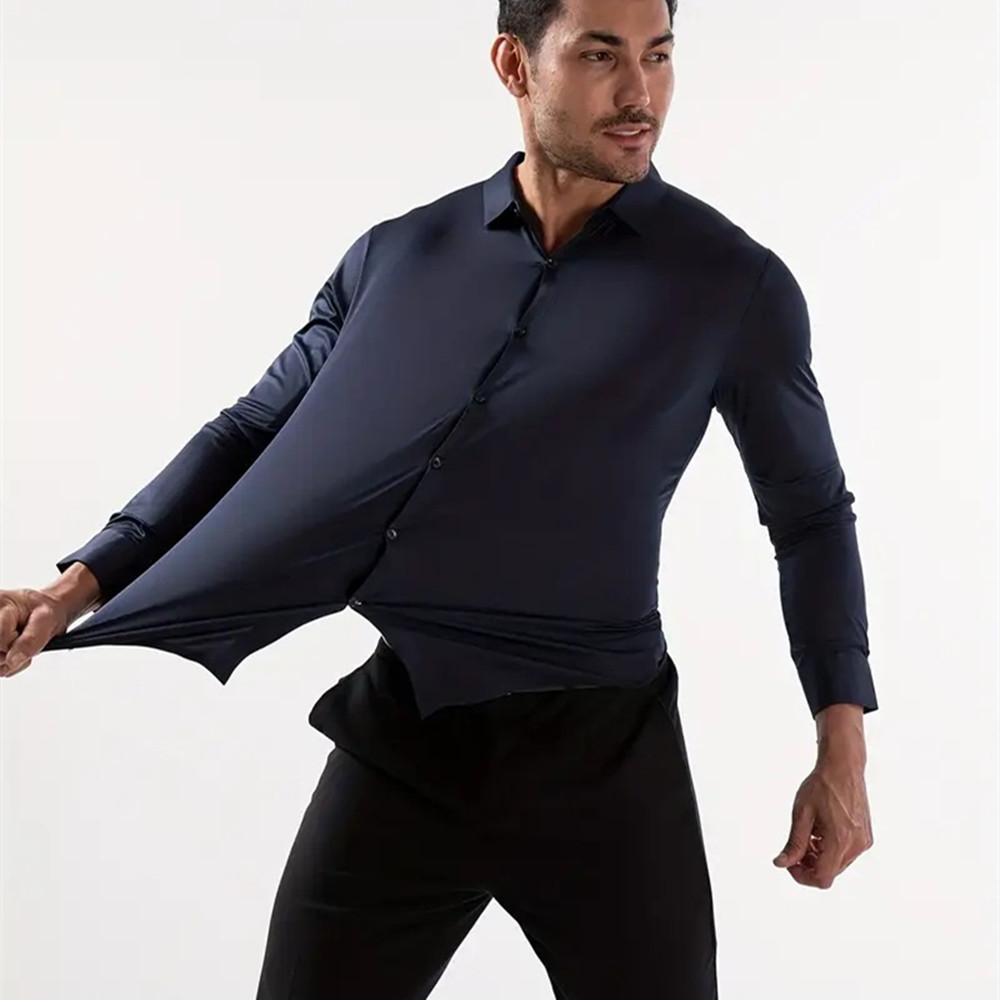AliExpress Men's Ultra Stretch Wrinkle-Free Dress Shirt