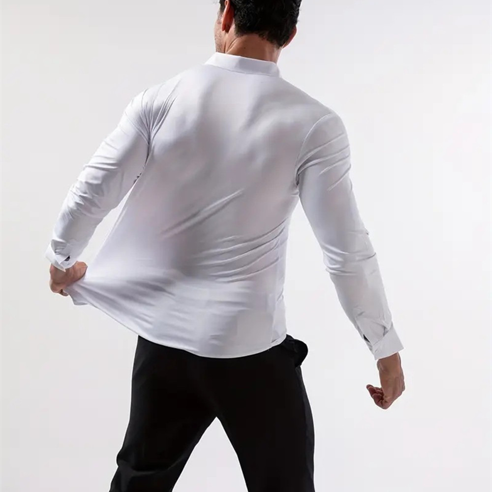 AliExpress Men's Ultra Stretch Wrinkle-Free Dress Shirt, view 3