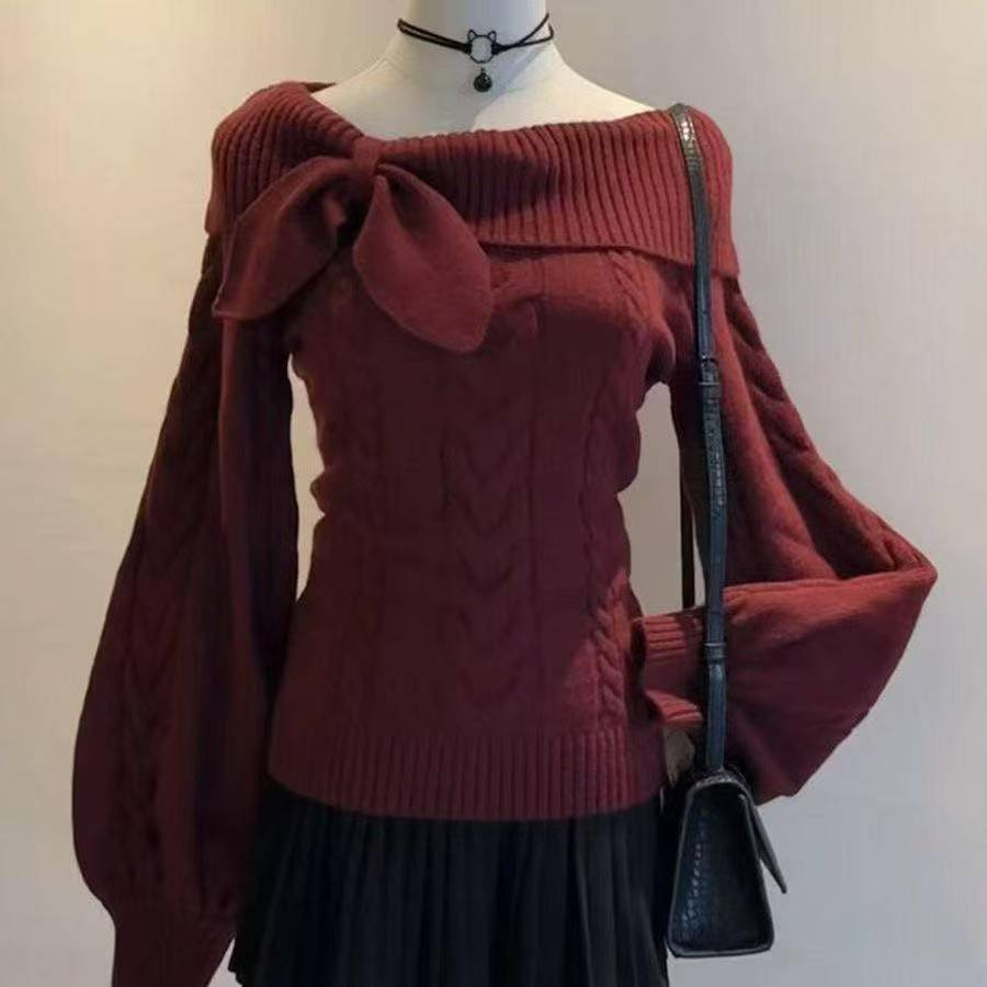 AliExpress Preppy Style Sweet Knitted Sweater 2000s Aesthetic Gyaru Chic Korean Y2k Jumper Sweater Long Sleeve Coquette Knitwears, view 4