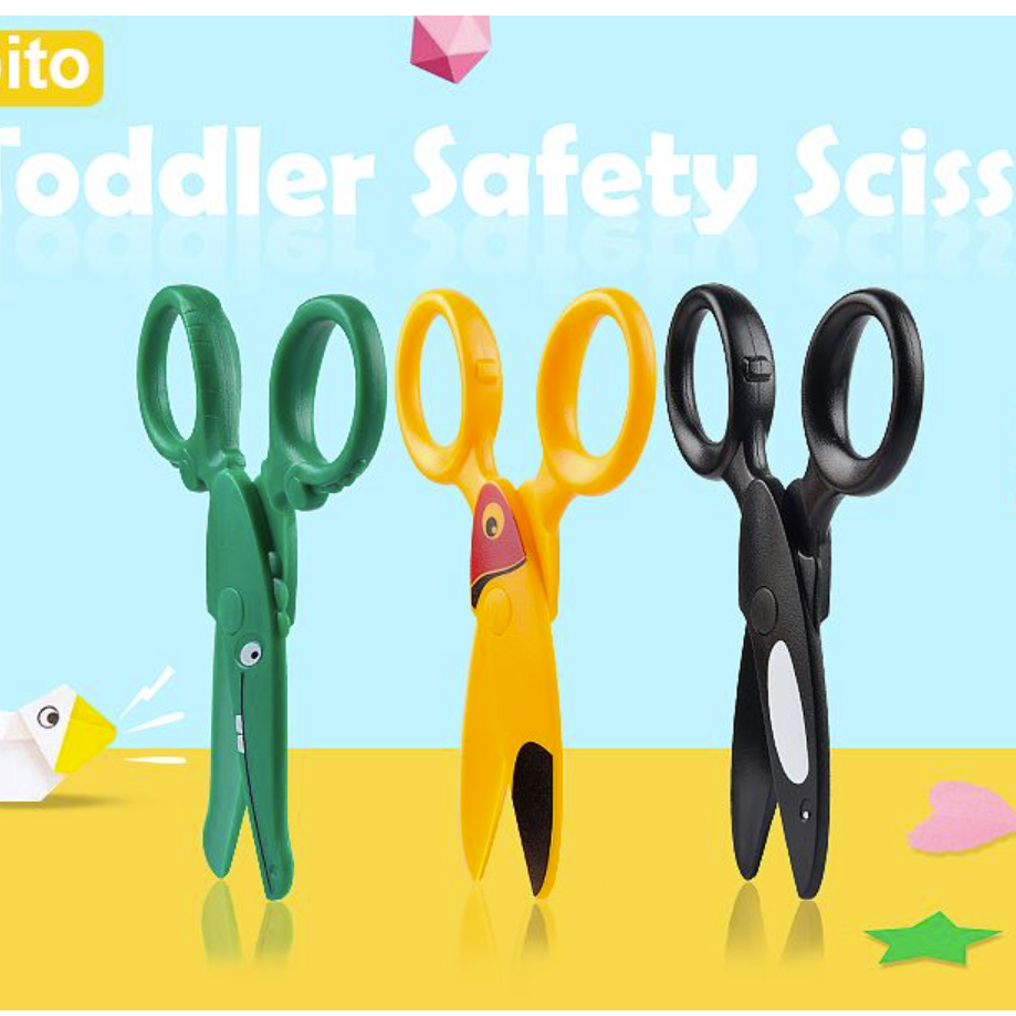 AliExpress Preschool Training Scissors,Children Safety Pre-School Safety Scissors Art Craft Scissors, view 3
