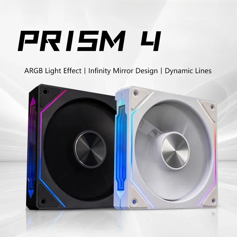 AliExpress PRISM 4PRO Computer Case Fan 12cm ARGB 4 Pin Quiet Cooling Fan 12V Large Air Volume 800-1600RPM