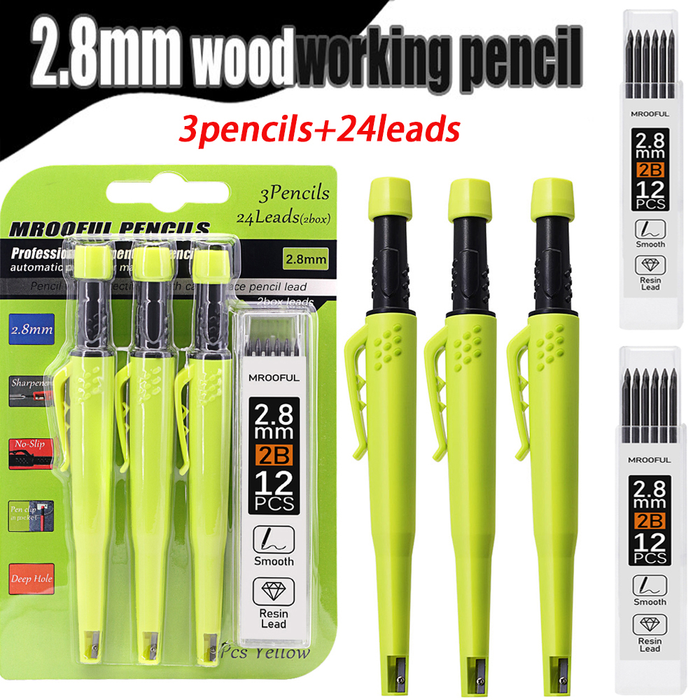 AliExpress Carpenter's Pencil Set with Deep-Hole Leads