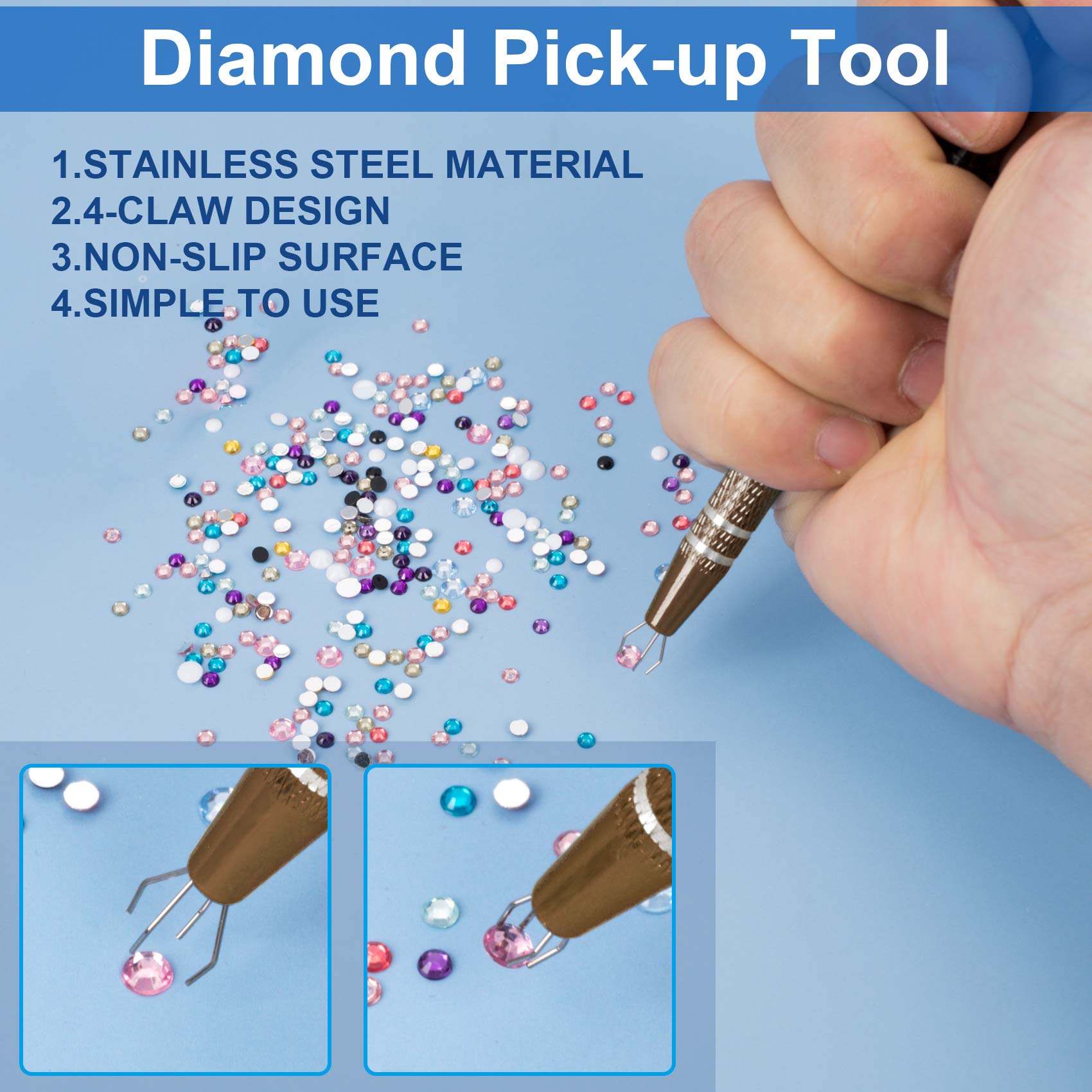 AliExpress 4-Claw Precision Tweezers for IC and Jewelry, view 6