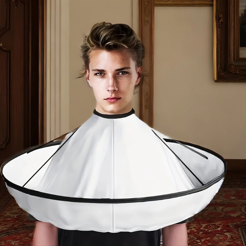 AliExpress Professional Non-Stick Waterproof Haircut Cape with Adjustable Neck Duster for Stylists And Barbers Salon Quality, view 5