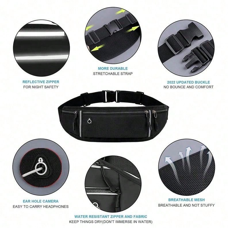 AliExpress Running Waist Belt Bag with Hidden Pouch, view 4