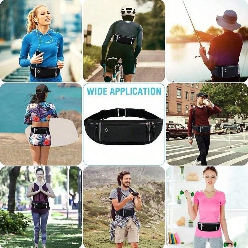 AliExpress Running Waist Belt Bag with Hidden Pouch, view 6
