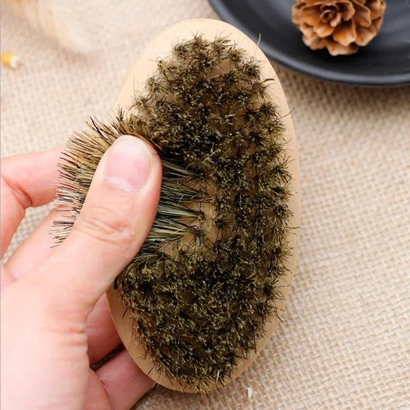 AliExpress Boar Bristle Beard Shaving Brush and Comb Kit, view 2