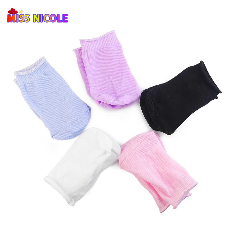AliExpress Promotion price 5 Colors Mini Socks Doll Clothes Accessories For 18 Inch American Blyth Russian Dolls For Our Generation Reborn