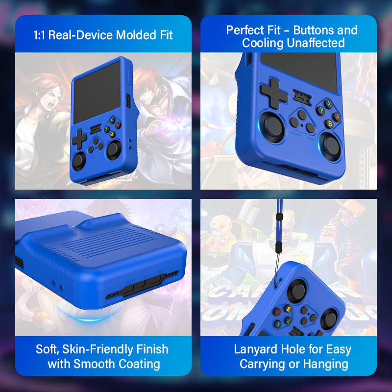 AliExpress Protective case For R36S Silicone Case Soft 360° drop protection Case For R36s Handheld Game Console Accessories, view 2