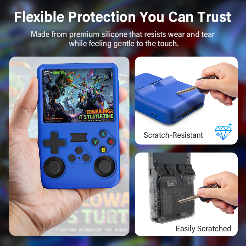 AliExpress Protective case For R36S Silicone Case Soft 360° drop protection Case For R36s Handheld Game Console Accessories, view 3