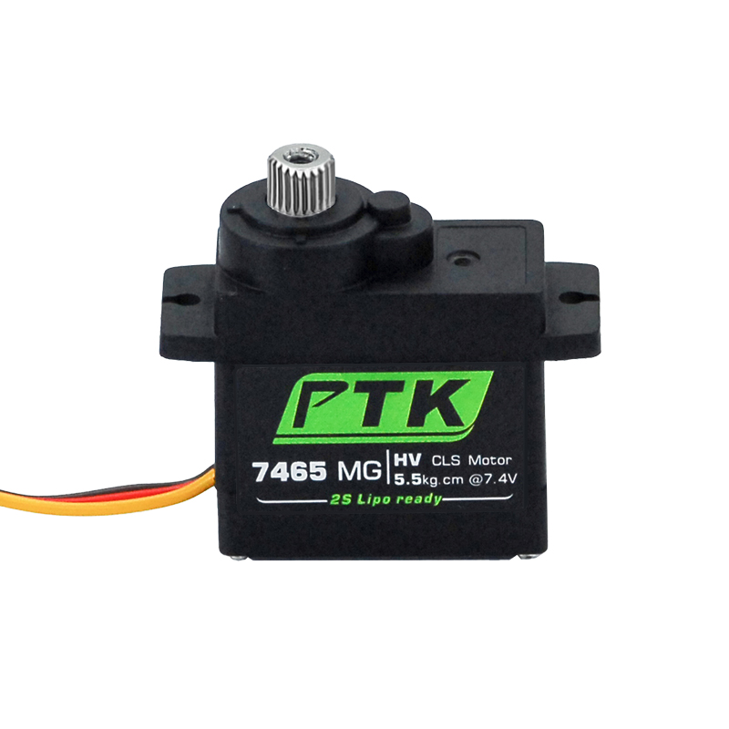 AliExpress PTK 7465W MG 9g digital servo Metal gear waterproof HV 5kg fixed wing RC Car Helicopter Robot servo 180° 1/8 servo, view 2