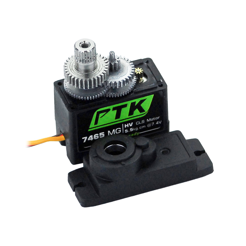 AliExpress PTK 7465W MG 9g digital servo Metal gear waterproof HV 5kg fixed wing RC Car Helicopter Robot servo 180° 1/8 servo, view 4