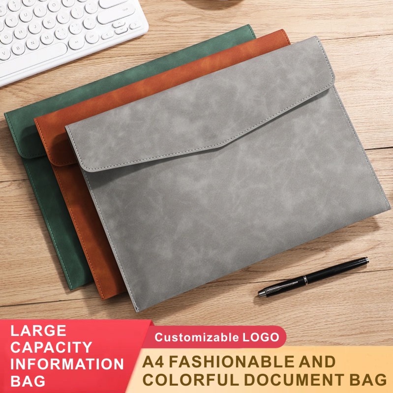AliExpress PU Leather A4 Document Bag in 7 Colors