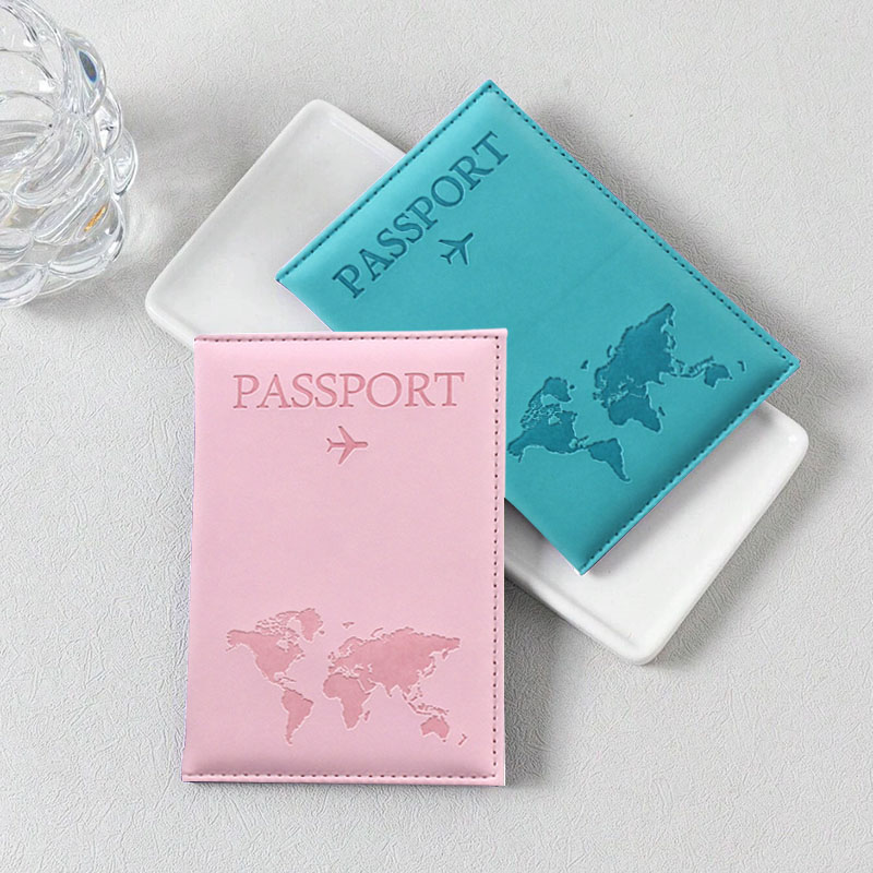 AliExpress PU Leather World Map Passport Cover, view 2