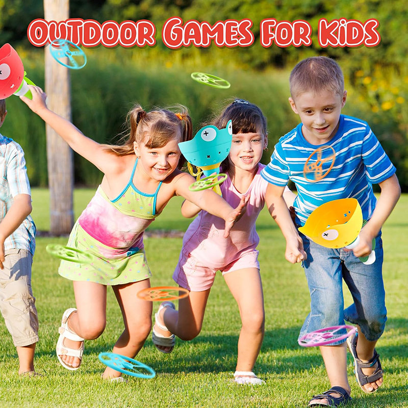 AliExpress Pull String Flying Saucer Disc Launcher Kids Handle Flying Toys Throw Catch Outdoor Sport Children Garden Game Gift For Boy Girl, view 2