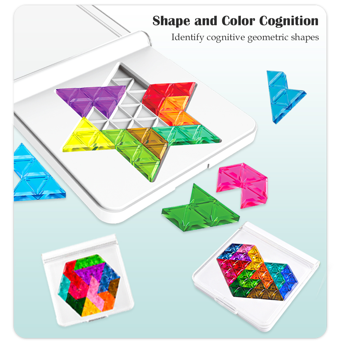 AliExpress Puzzle Toys. Logical Thinking Training Fun Tabletop Games Multiple Shapes Colors, Advanced Level Gifts for Boys and Girls, view 2