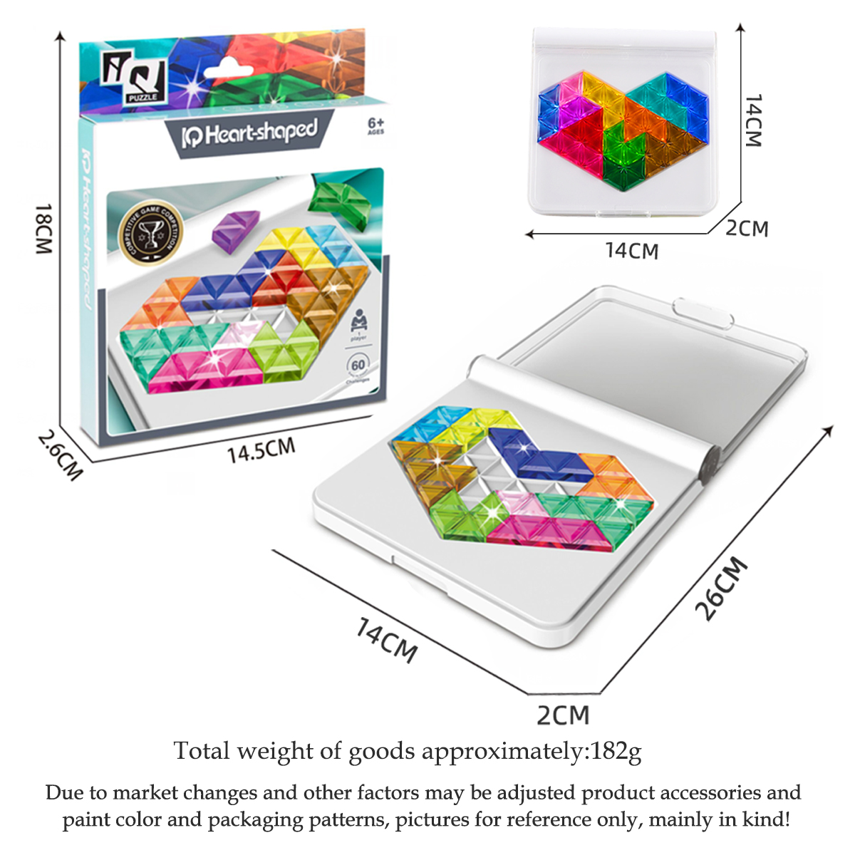 AliExpress Puzzle Toys. Logical Thinking Training Fun Tabletop Games Multiple Shapes Colors, Advanced Level Gifts for Boys and Girls, view 5