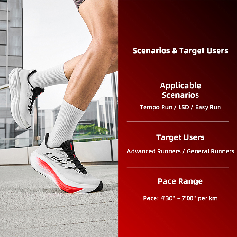 AliExpress QIAODAN TG2.0 LEILI Men's Marathon Racing Shoes 2026 New High Rebound Shock Absorb Distance Training Sport Sneaker QDB023264285, view 5