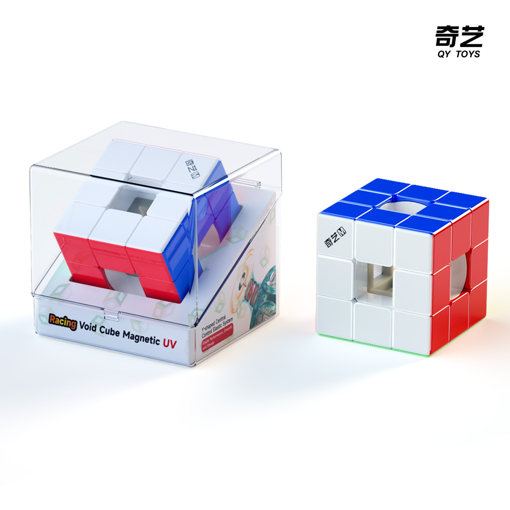 AliExpress QiYi Magic Cube Speed Void Cube Hollow Magnetic UV Puzzle M 3x3 Stress-Relieving Puzzle Game Children's Toy Gift